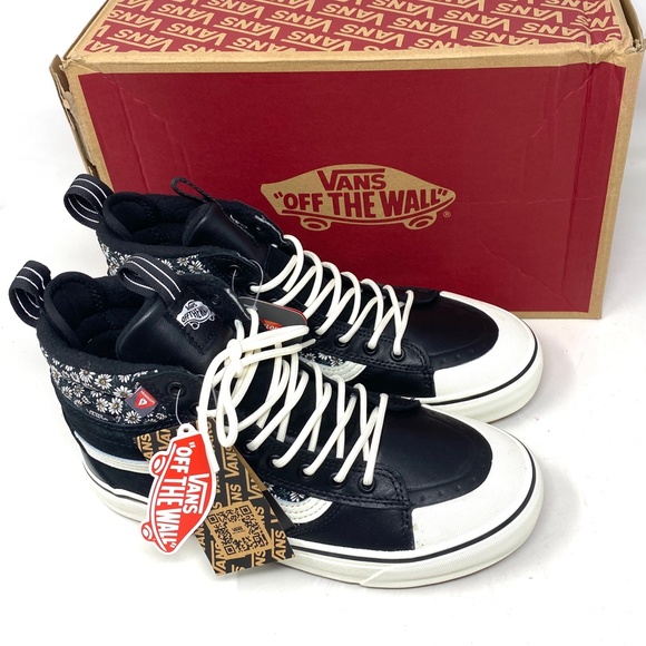 VANS SK-8 Hi MTE-2 Floral Black Boot Casual Leather Women Size Skate VN0A5HZZF2B - Picture 5 of 9